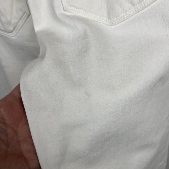 J Brand Tailored Flare Jeans 24 Womens New White Blanc High Rise Stretch - Picture 9 of 10